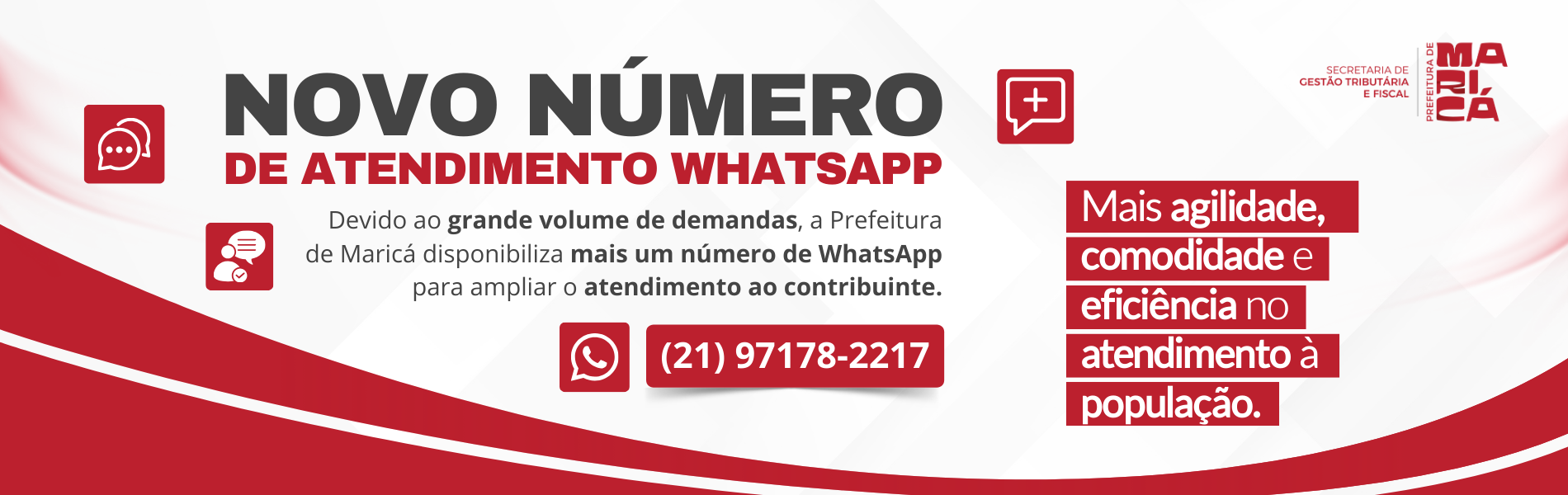 Novo número WhatsApp